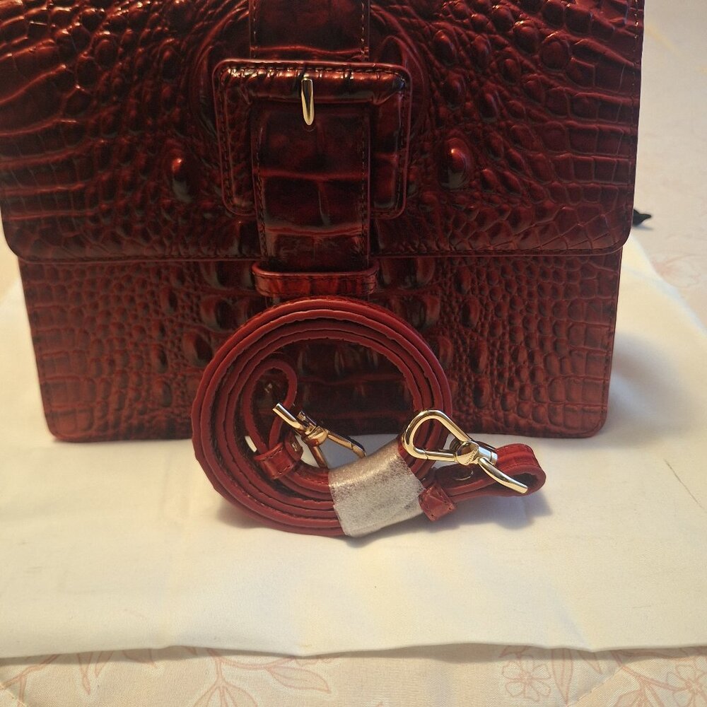 Brahmin Small Hallie Merlot Ombre Melbourne
